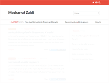 Tablet Screenshot of mosharrafzaidi.com